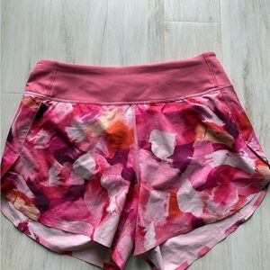 Athleta Pink Floral Athletic Shorts